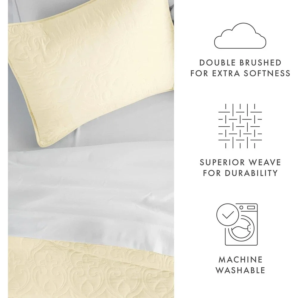 Linen Market Quilt Coverlet Set Microfiber Ultra Soft Bedding Twin/Twin XL
